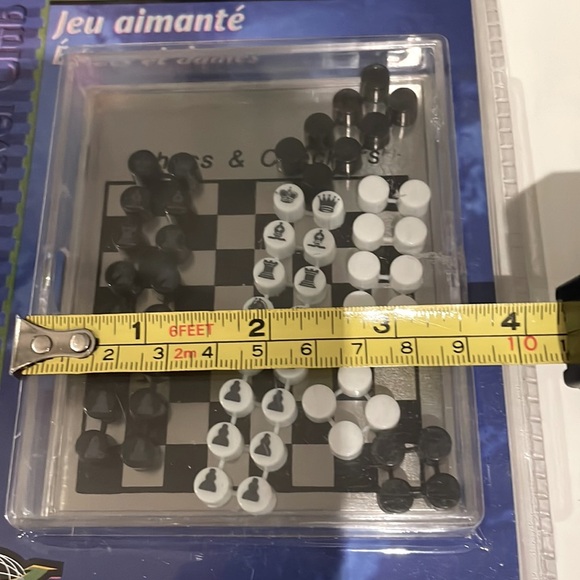 *NEW* Chess and Checkers Magnetic Mini Travel Game - Picture 6 of 7